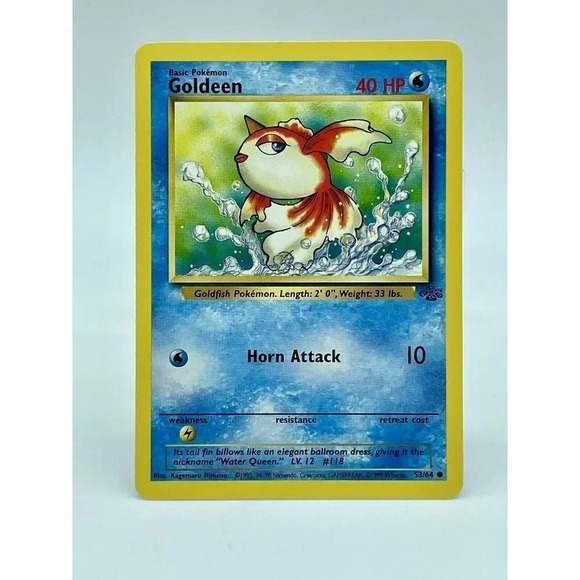 Goldeen‎ Jungle 53/64 Regular Common Pokémon TCG Non holo Vintage 1999 LP - Picture 1 of 6